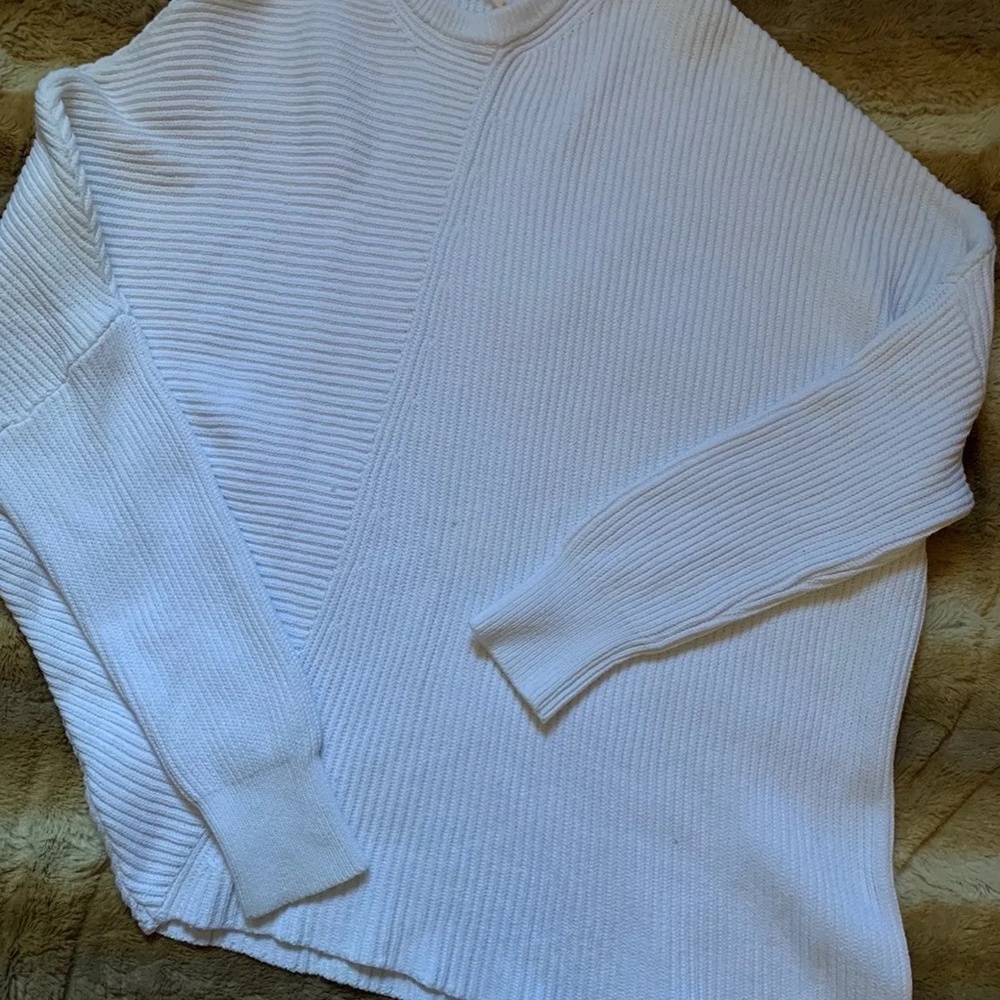 Free People Cotton Asymmetrical Pullover, M